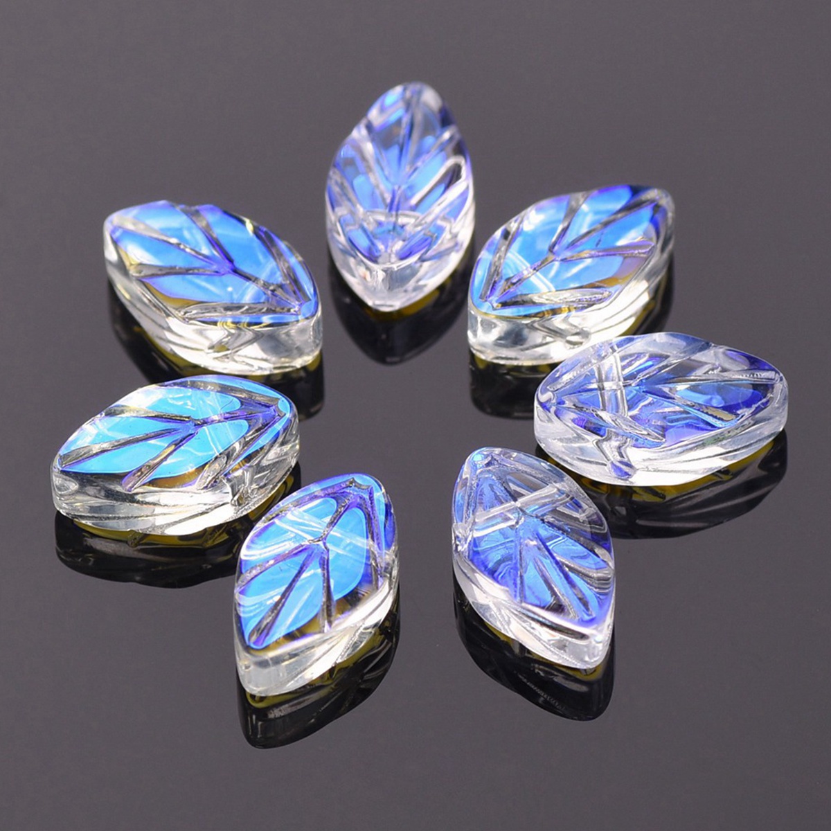 Jewelry Making Drill - 20 adet 11x7mm Oval yaprak şekli