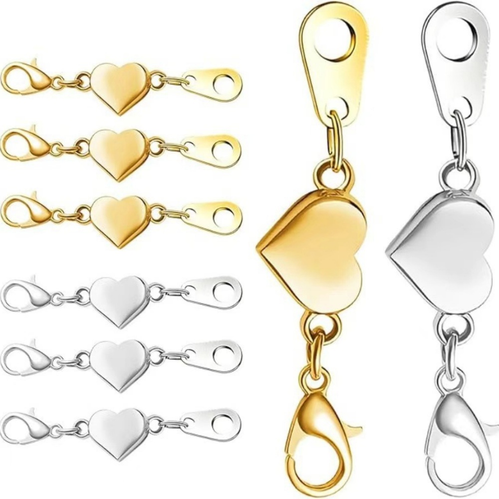 Lobster Clasp Silver - 5 adet Paslanmaz Çelik Güçlü Manyetik