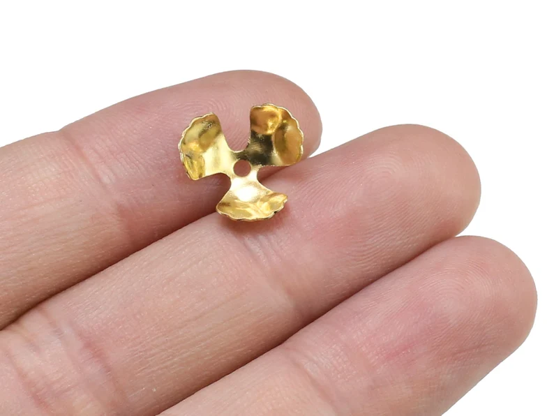 100 adet Pirinç Boncuk Uç Kapa - Jewelry Making Gemstones incelemesi ve fiyatı