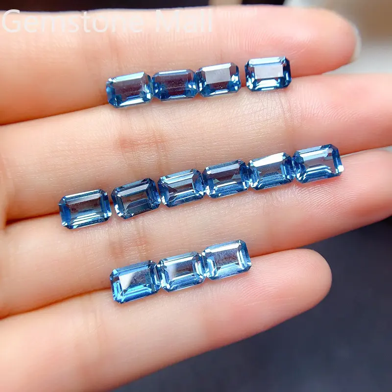 Zümrüt Kesim Doğal Topaz 4mm * - Jewelry Making London incelemesi ve fiyatı