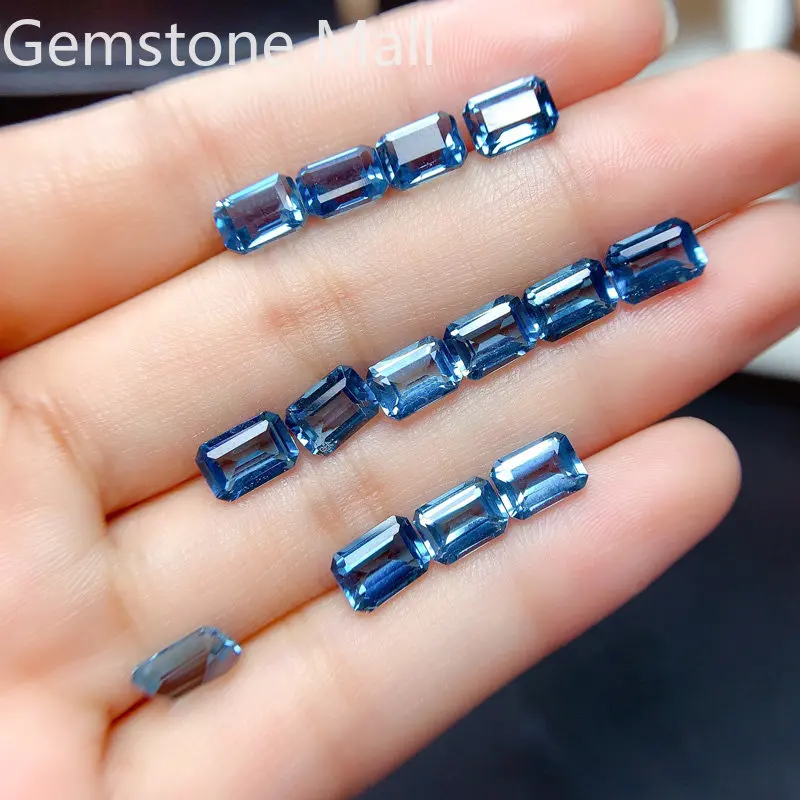Zümrüt Kesim Doğal Topaz 4mm * - Jewelry Making London incelemesi ve fiyatı