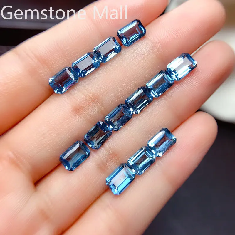 Zümrüt Kesim Doğal Topaz 4mm * - Jewelry Making London incelemesi ve fiyatı