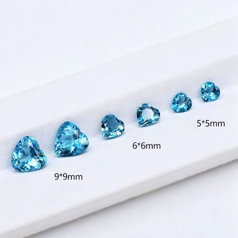 Doğal Kalp Kesim Londra Mavisi - Jewelry Making London incelemesi ve fiyatı