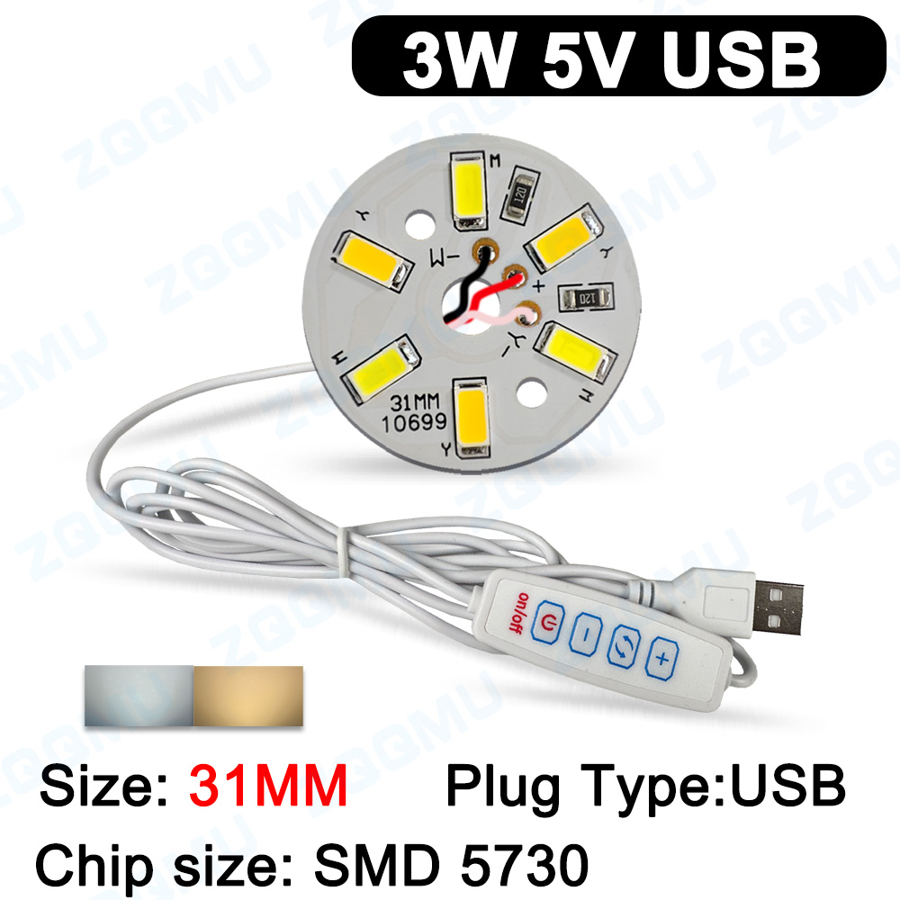 USB LED Işık kurulu DC5V 3W 6W - Jewelry Making Board incelemesi ve fiyatı