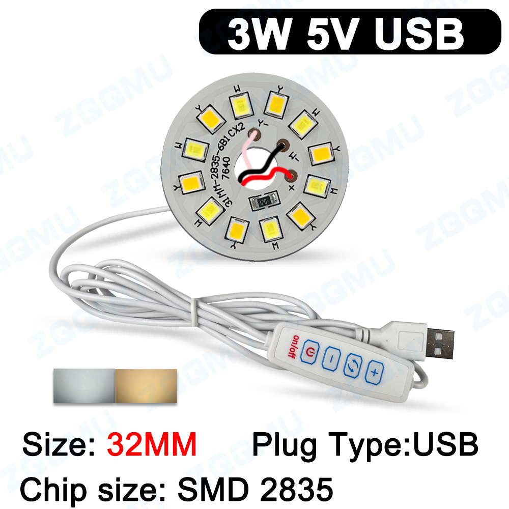 USB LED Işık kurulu DC5V 3W 6W - Jewelry Making Board incelemesi ve fiyatı