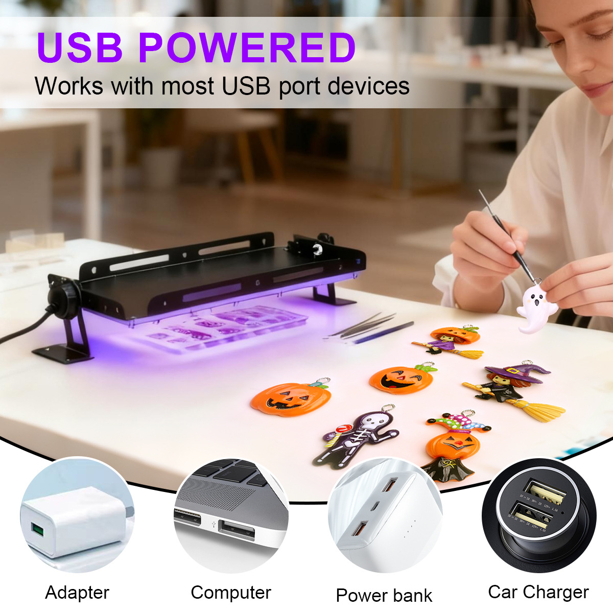 Taşınabilir 50 96 144 LED UV R - Jewelry Making Dc incelemesi ve fiyatı