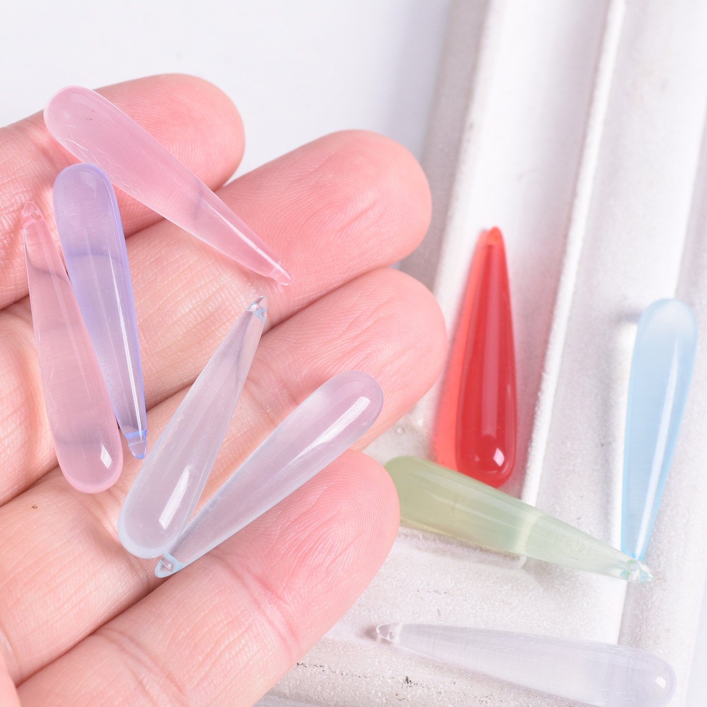 10 adet Uzun Gözyaşı Şekli 35x - Jewelry Making Drill incelemesi ve fiyatı