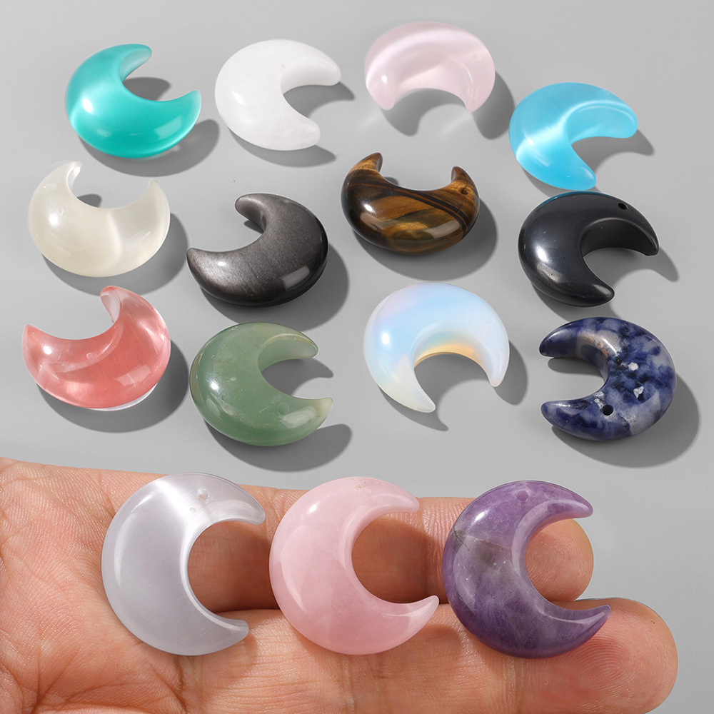 2 adet doğal hilal ay göz alıc - Jewelry Making Drill incelemesi ve fiyatı